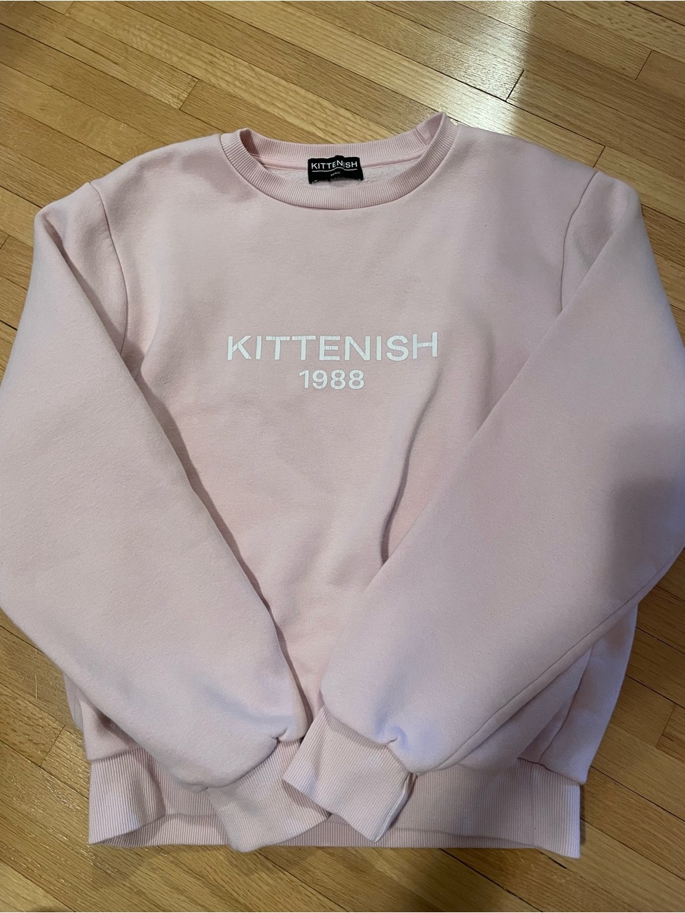 Kittenish Soft Pink Logo Sweatshirt
